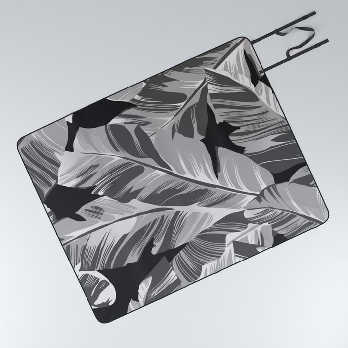 Banana leaves 10 Picnic Blanket by Kamelia_12 Society6