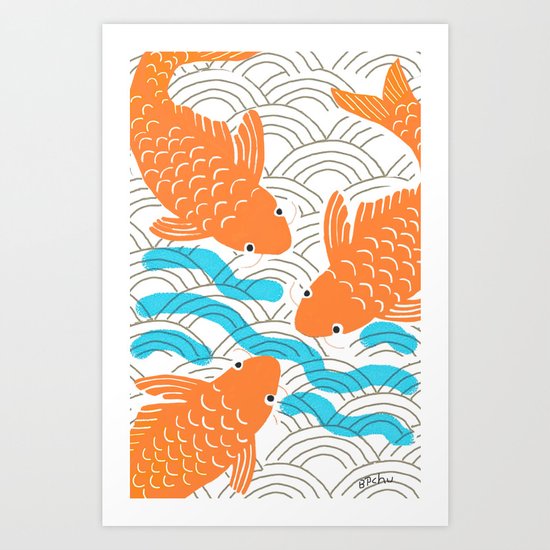 Lucky Fish Art Print