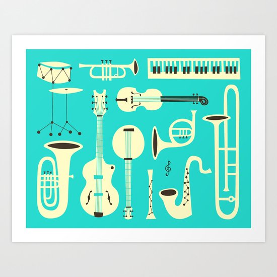 JUST JAZZ Art Print