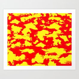 Yellow Red Sky Art Print
