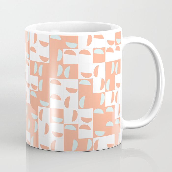 Colorful half moons tiles Coffee Mug