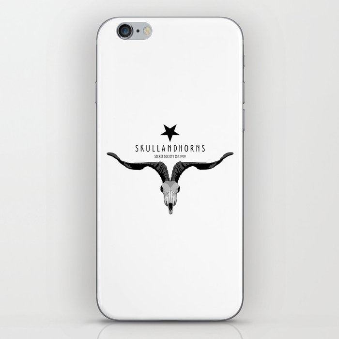 Skull and Horns B/Wider Horns iPhone Skin