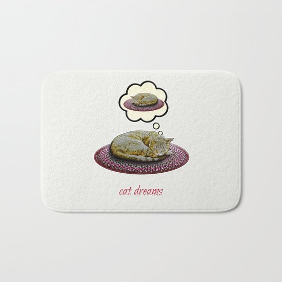 Cat Dreams Bath Mat