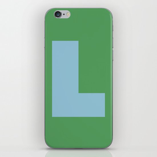 Light Blue L iPhone & iPod Skin