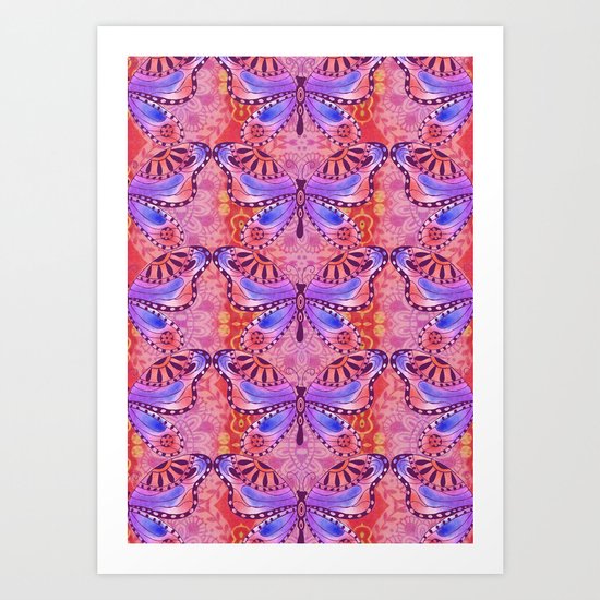 India Butterfly Art Print