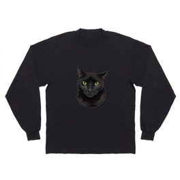 Black cat Long Sleeve T Shirt