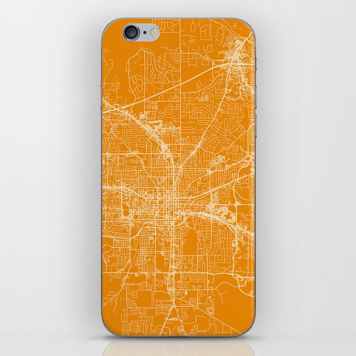 Tallahassee City Map Drawing - USA - Minimal iPhone Skin