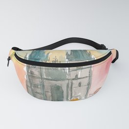 Tyn Cathedral In Prague Czech Republic Impressionistic View Fanny Pack