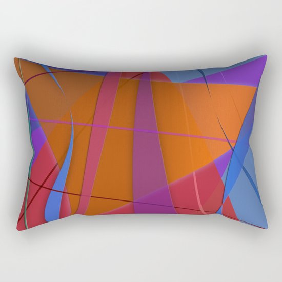 Abstract #430 Sailing Rectangular Pillow