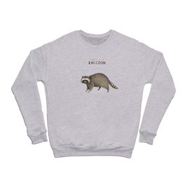 Anatomy of a Raccoon Crewneck Sweatshirt