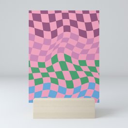 Colorful Checkerboard Pattern 4 Mini Art Print