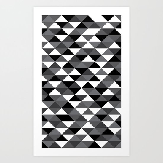 Triangle Pattern #4 Art Print