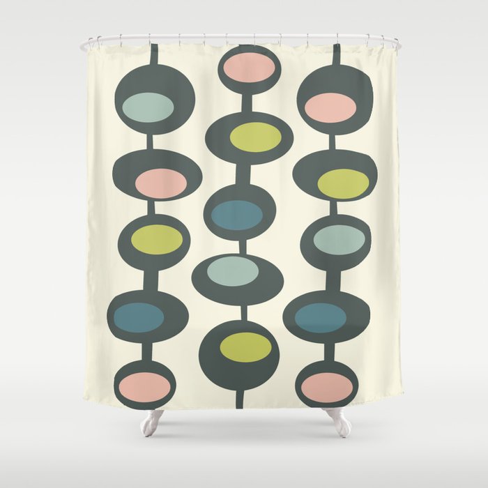 Baubles Mid Century Modern  Shower Curtain