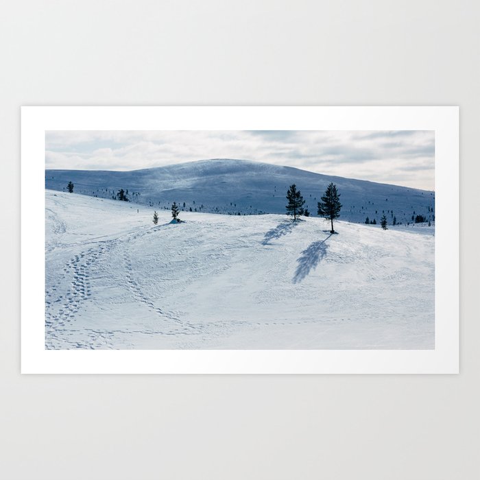 Magical Snow Landscape, Finnish Lapland in Winter || Art print, Finland Art Print