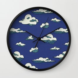 Clouds {Art Deco} Wall Clock