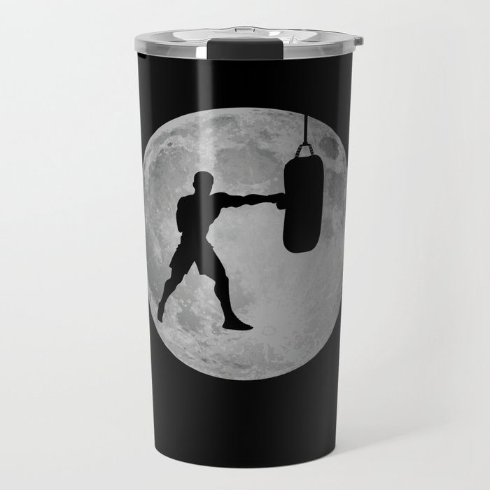 Boxen Moon Boxing Boxer Box Travel Mug