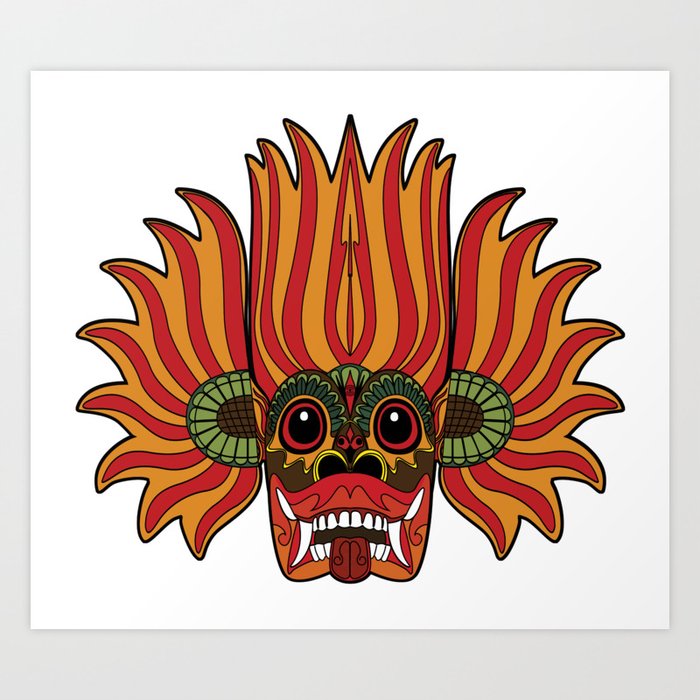 Sri Lanka Devil Mask Art Print By Eyeecho Society6