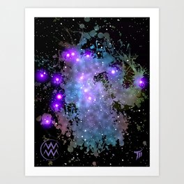 The Zodiac Sign -- Aquarius Art Print