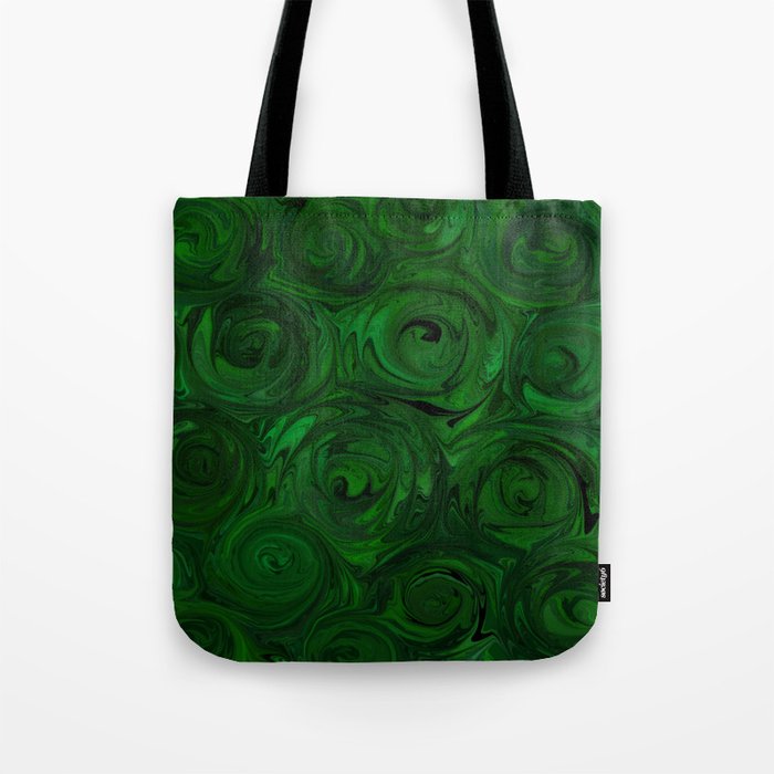 Emerald Green Roses Tote Bag