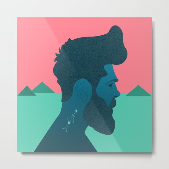 Mountain Man Metal Print