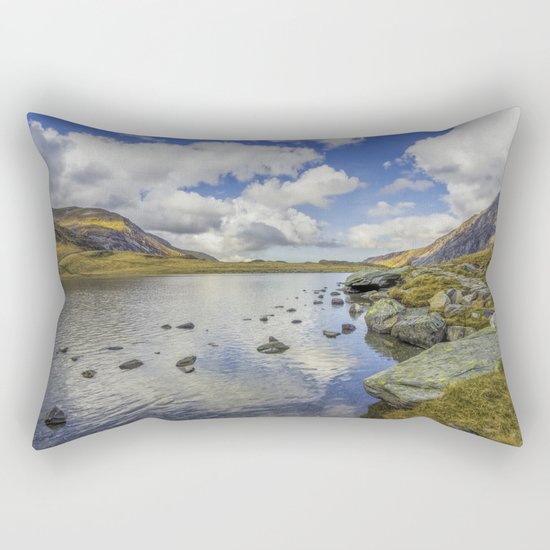 Lake Idwal Rectangular Pillow