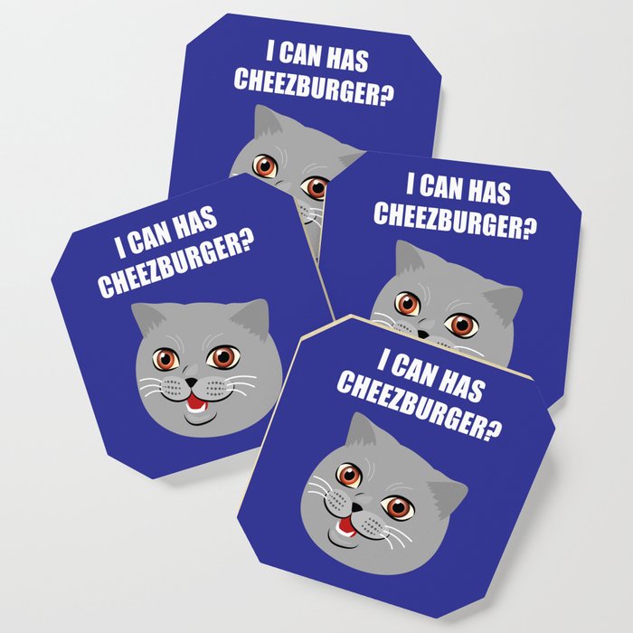 Funny Cat Meme I Can Has Cheezburger? Coaster