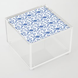 Blue and White Floral Acrylic Box