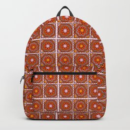 Flower Granny Square Print Backpack