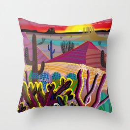 The Desert in Your Mind Throw Pillow