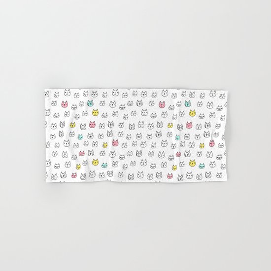 Sketchy Cats Hand & Bath Towel