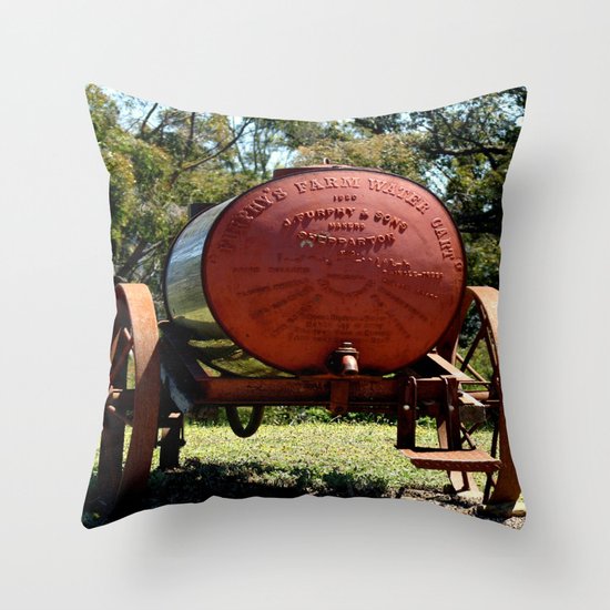 Furphy's "1920" water Cart Throw Pillow