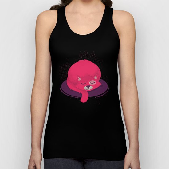 Momoiro, the Pink Cat Unisex Tank Top