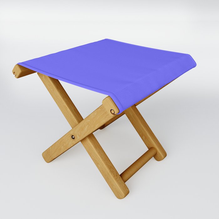 VIBRANT BLUE SOLID COLOR Folding Stool