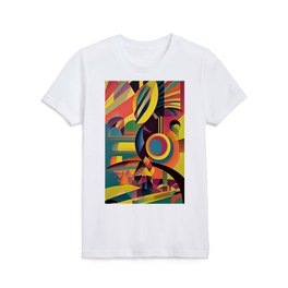 Stacked Shapes Kids T Shirt