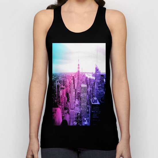 New York City : Pastel Unisex Tank Top