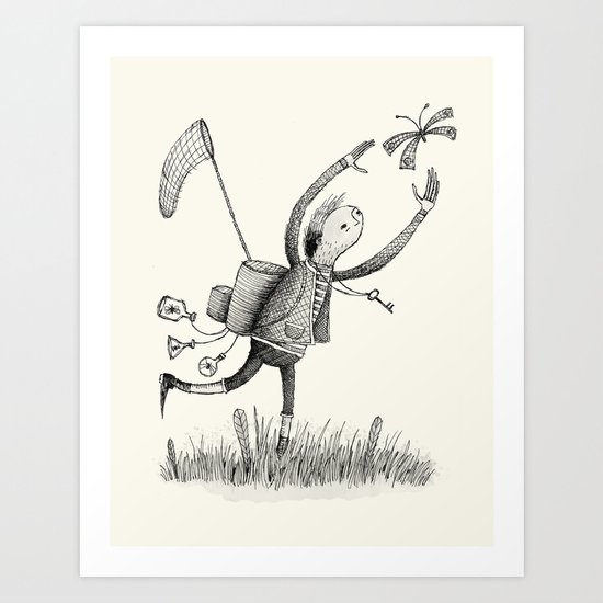 'Moth Man' Art Print