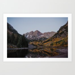 Maroon Bells in Autumn Art Print