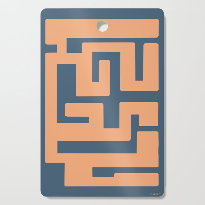A Peachy Maze Cutting Board