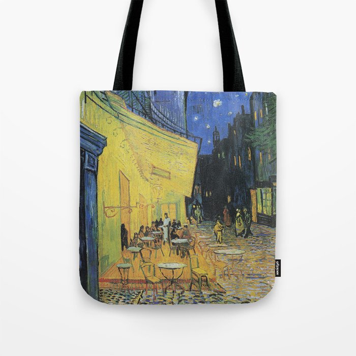 Cafe' Terrace at Night by Vincent Van Gogh Tote Bag