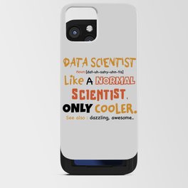 Data scientist definition / data gift idea / data analyst iPhone Card Case