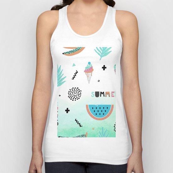Memphis summer Unisex Tank Top