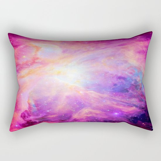 Pink Purple Orion NebulA Rectangular Pillow