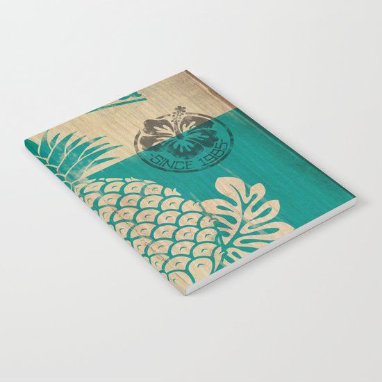 Hala Kahiki Juice Stand wooden board. Notebook