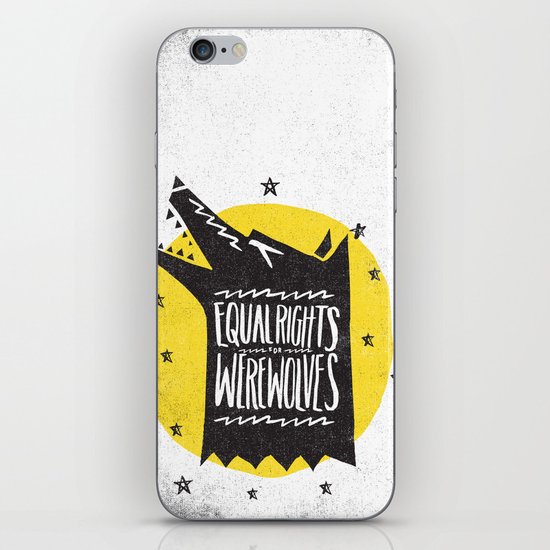 WEREWOLF RIGHTS iPhone & iPod Skin