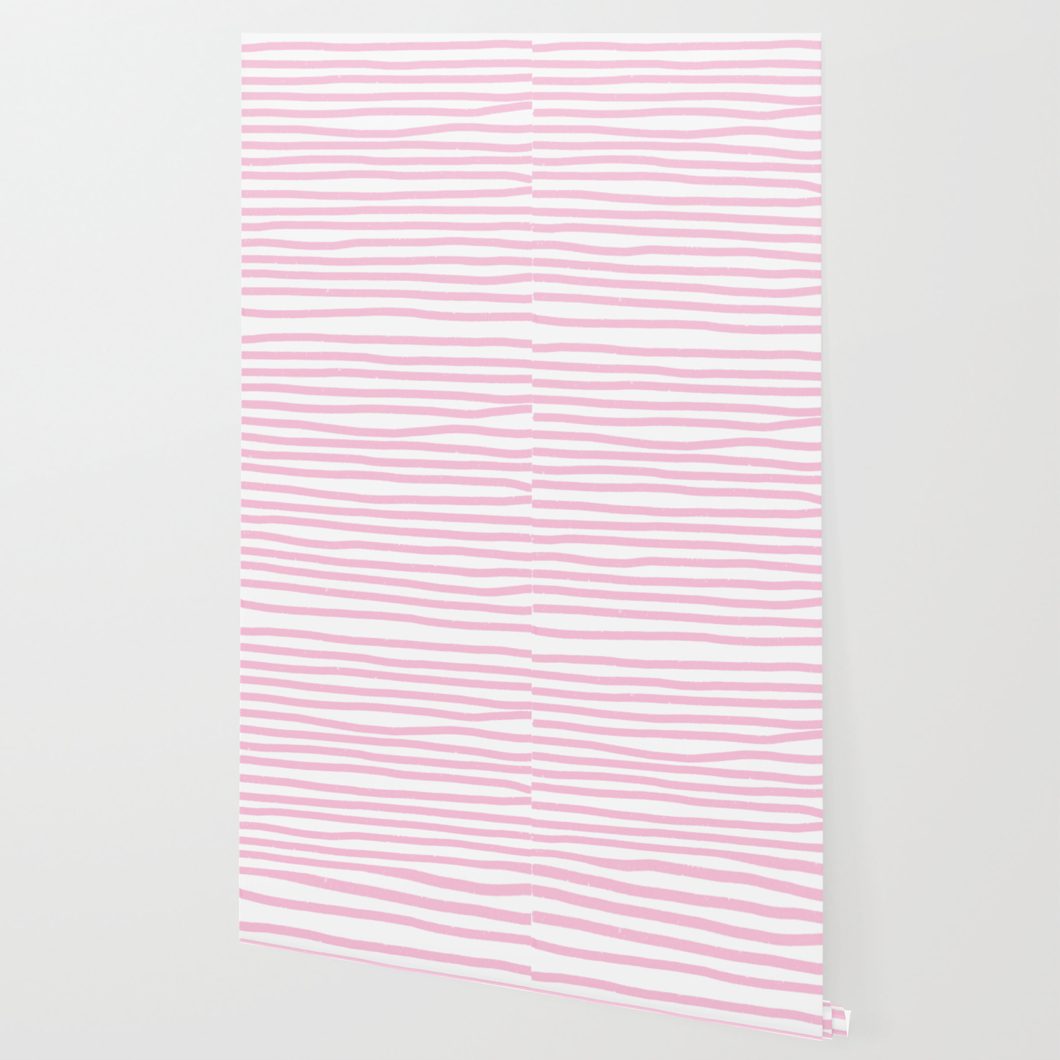 Pink Stripes Horizontal Wallpaper By Lavieclaire Society6