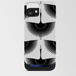 Flying crane seamless pattern iPhone Card Case