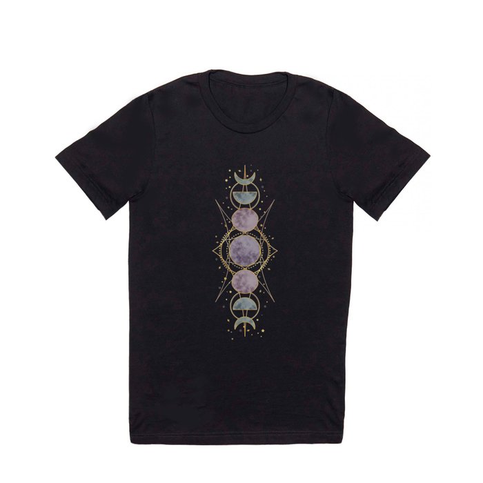 Gold Moonphases T Shirt