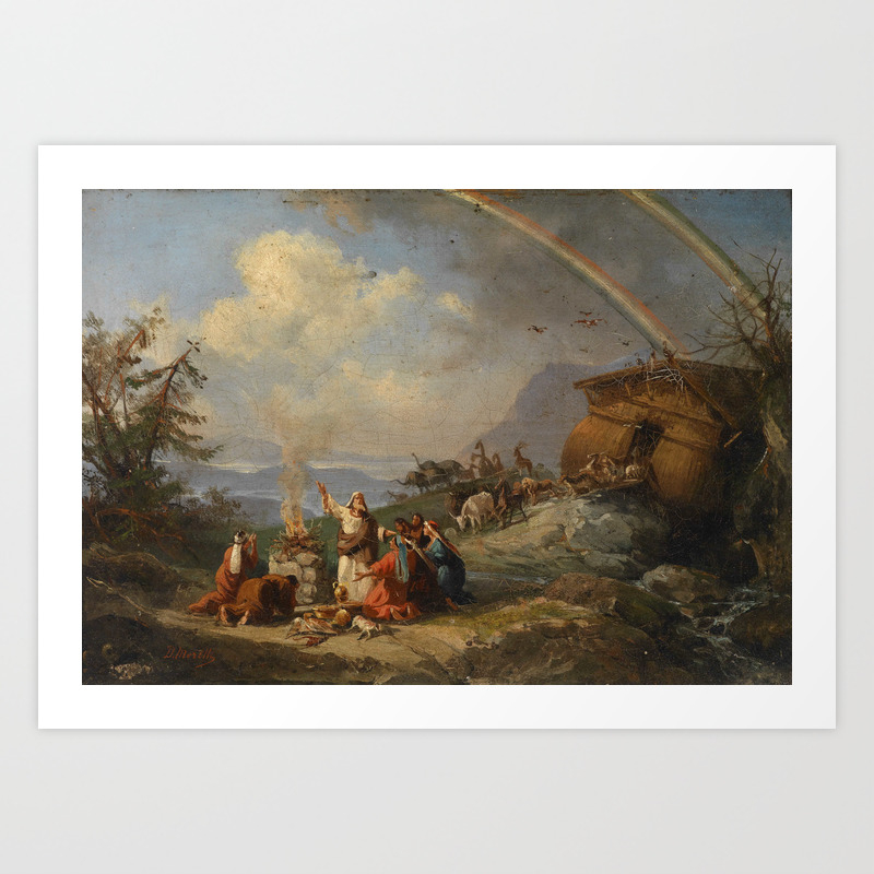 Prayer Of Thanks After Disembarking From Noah S Ark By Domenico