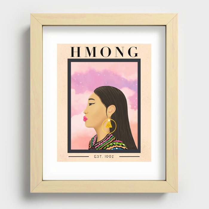 HMONG Recessed Framed Print