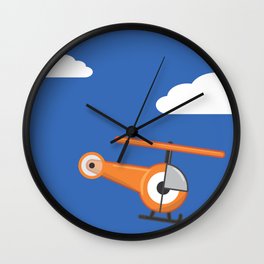 hel.eye.copter Wall Clock